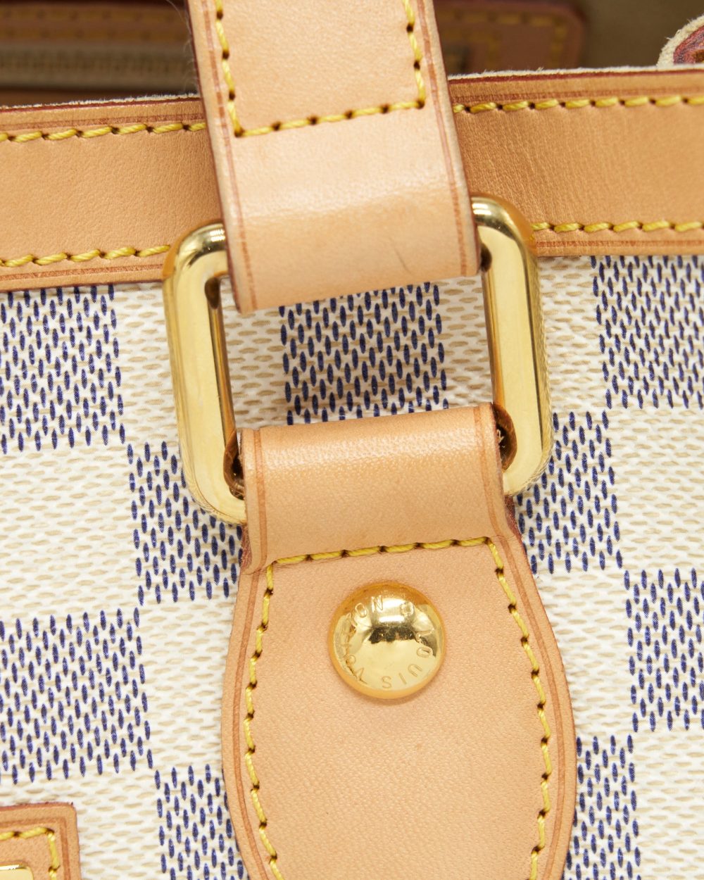 AAA Replica Louis Vuitton LV HAMPSTEAD PM DAMIER AZUR CANVAS GHW