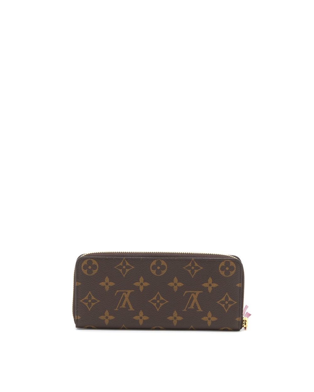 AAA Replica Louis Vuitton LV CLEMENCE LONG WALLET MONOGRAM CANVAS FUCHSIA GHW