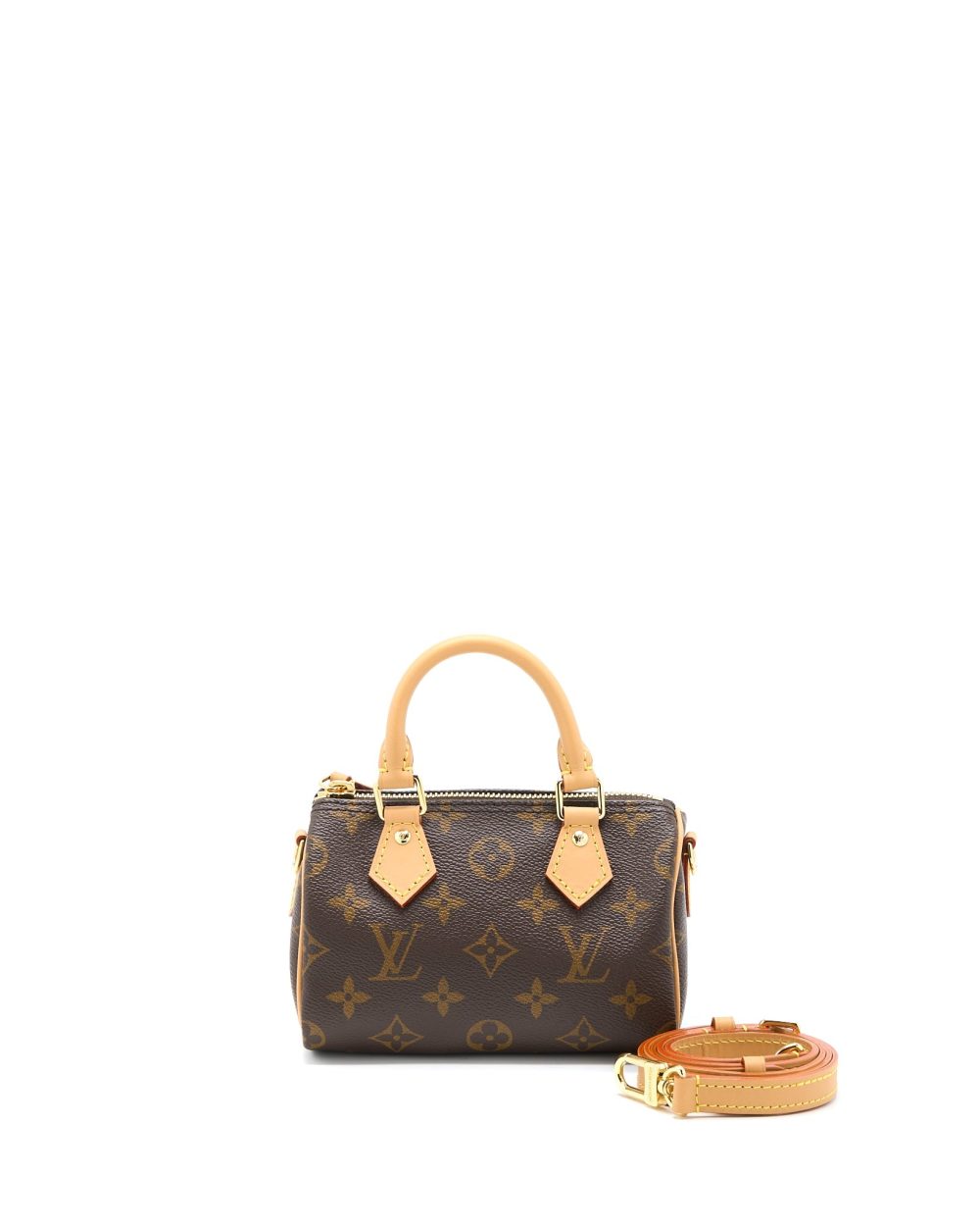 AAA Replica Louis Vuitton LV NANO SPEEDY MONOGRAM CANVAS GHW (NEW VERSION)