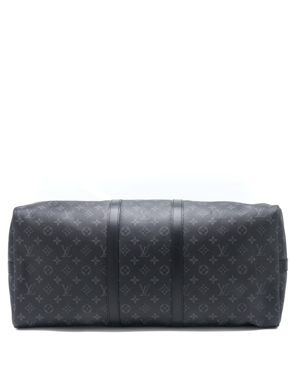 AAA Replica Louis Vuitton LV KEEPALL 55 WITH SHOULDER STRAP MONOGRAM ECLIPSE CANVAS SHW