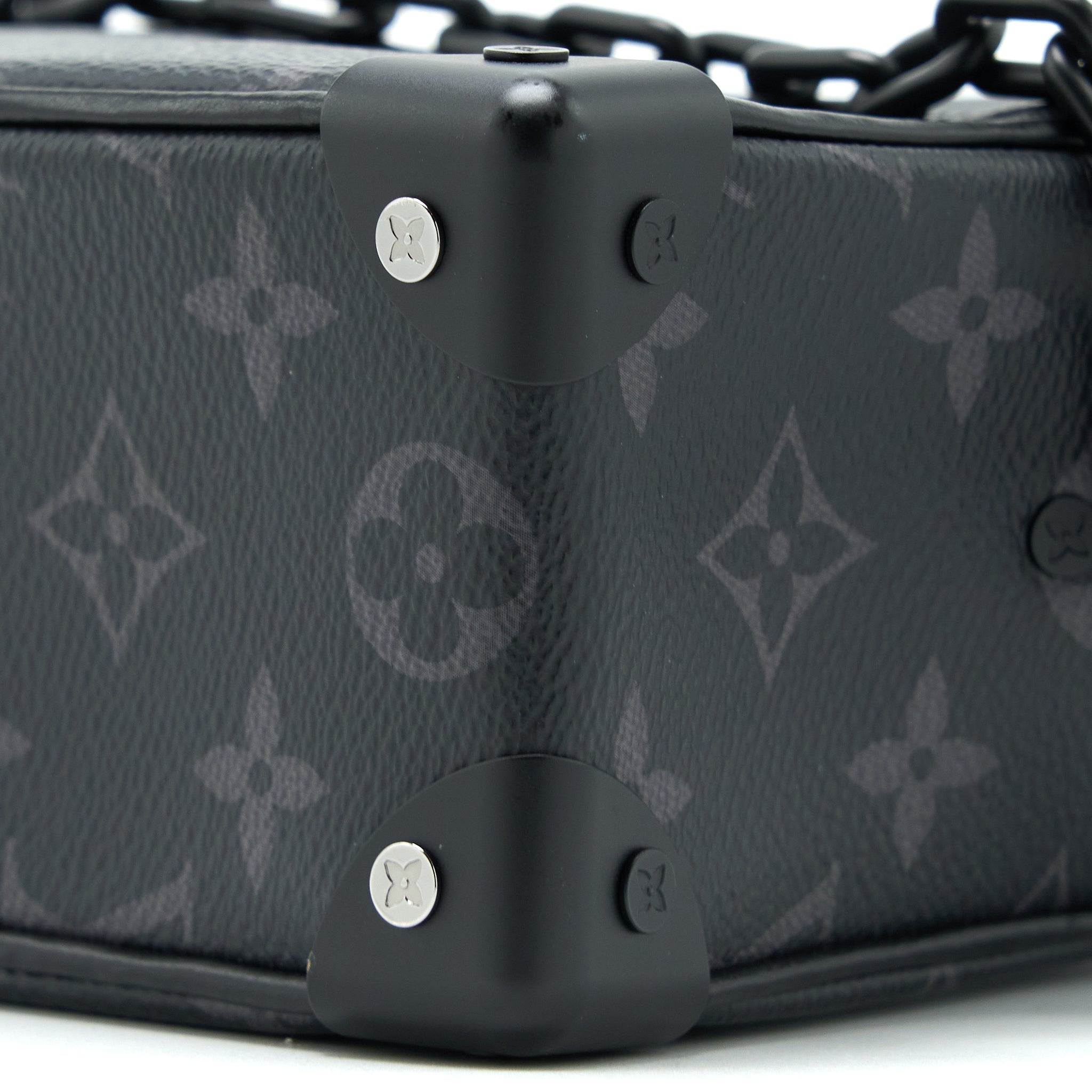 AAA Replica Louis Vuitton LV MINI SOFT TRUNK MONOGRAM ECLIPSE CANVAS BLACK HARDWARE