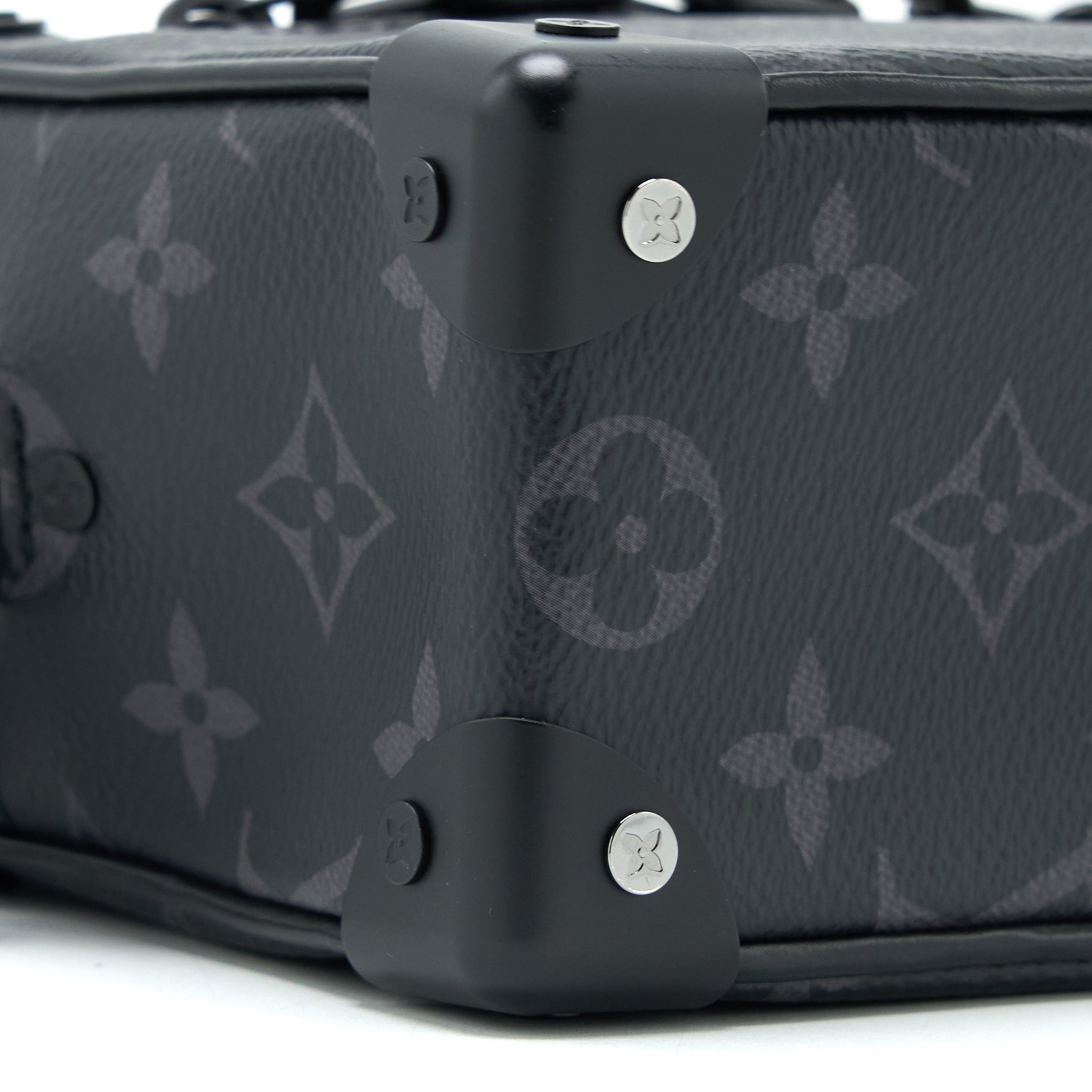 AAA Replica Louis Vuitton LV MINI SOFT TRUNK MONOGRAM ECLIPSE CANVAS BLACK HARDWARE