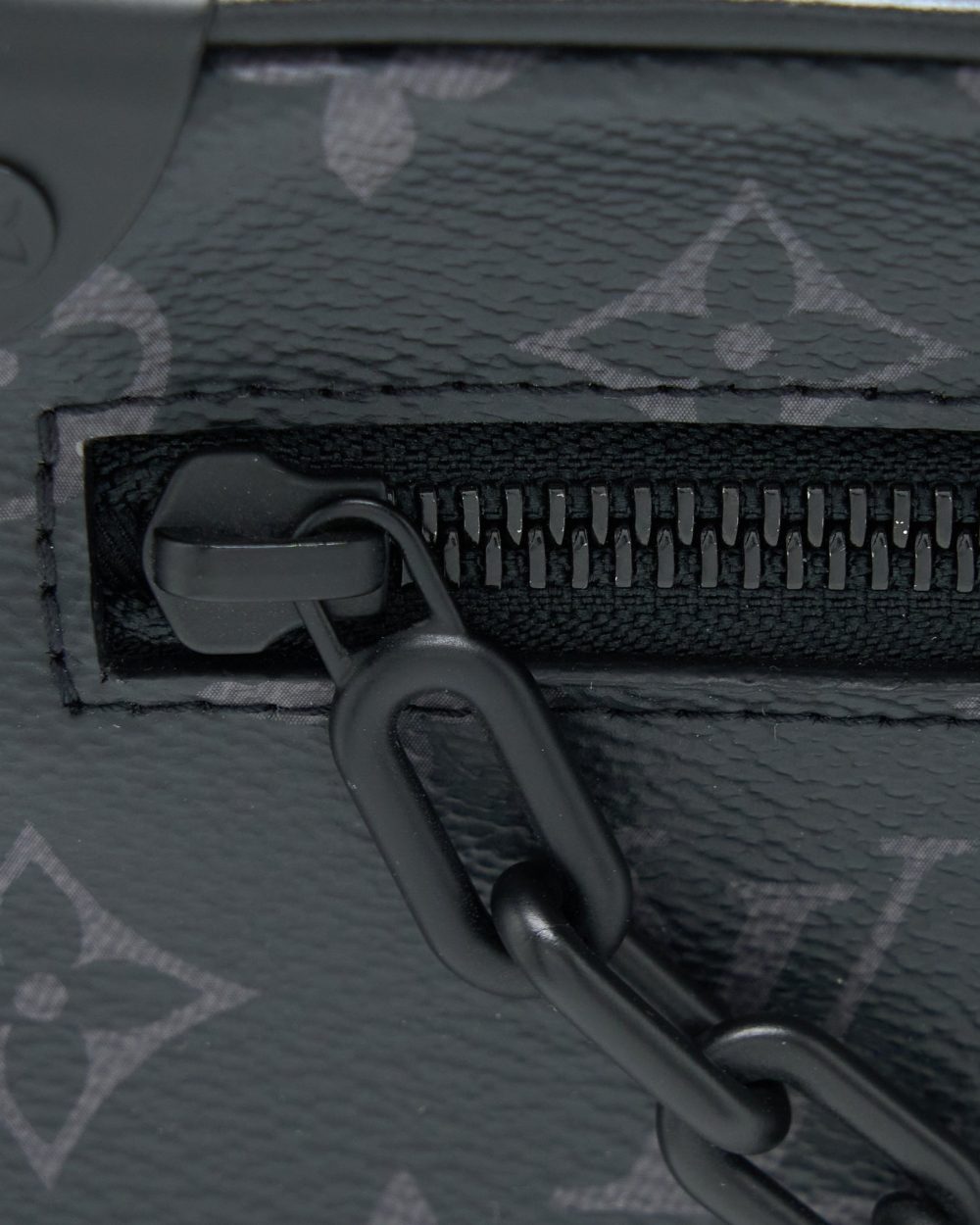 AAA Replica Louis Vuitton LV MINI SOFT TRUNK MONOGRAM ECLIPSE CANVAS BLACK HARDWARE
