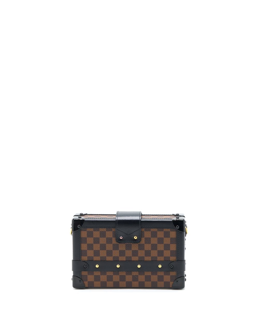 AAA Replica Louis Vuitton LV PETITE MALLE DAMIER EBENE CANVAS GHW
