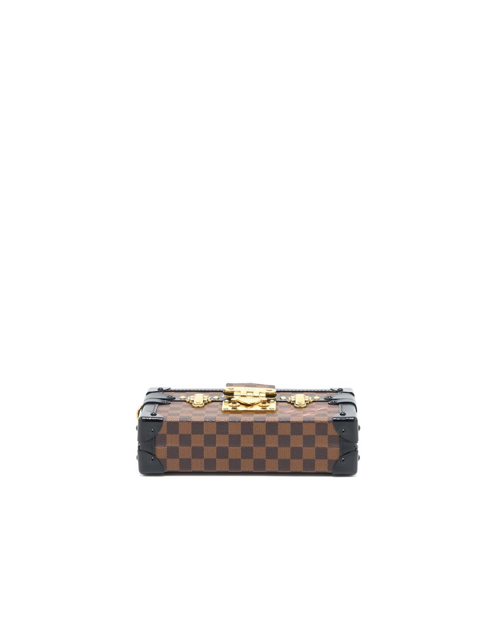 AAA Replica Louis Vuitton LV PETITE MALLE DAMIER EBENE CANVAS GHW