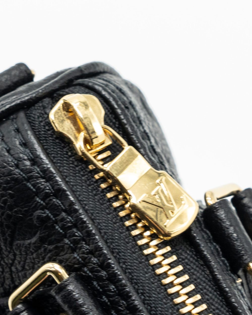 AAA Replica Louis Vuitton LV NANO SPEEDY MONOGRAM EMPREINTE BLACK GHW(NEW VERSION)