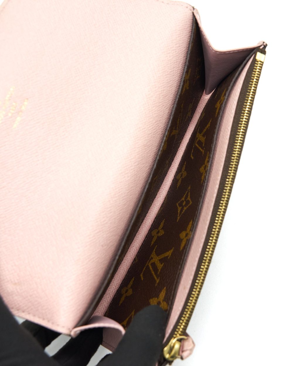 AAA Replica Louis Vuitton LV EMILIE WALLET ROSE BALLERINE