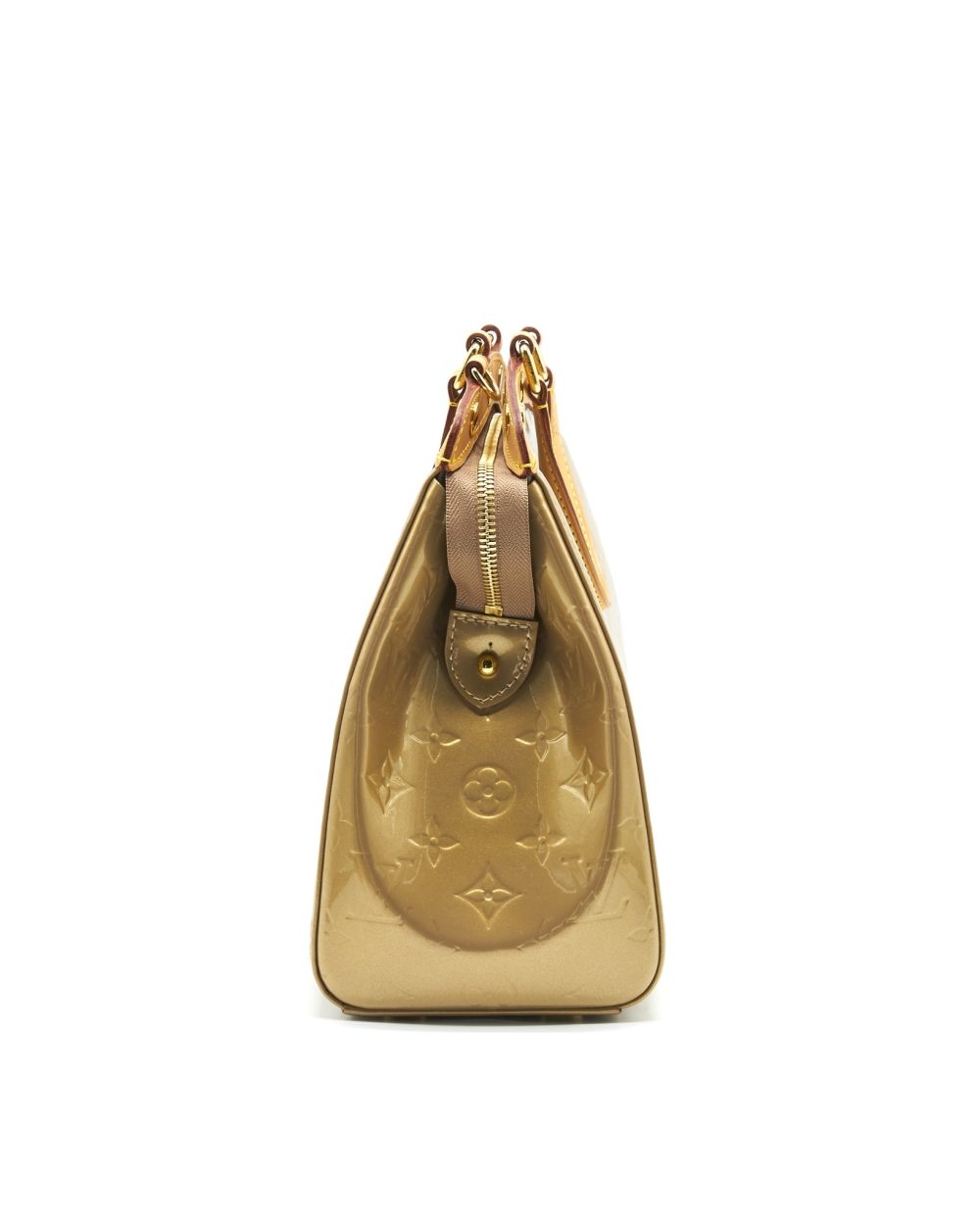 AAA Replica Louis Vuitton LV VERNIS BREA MM BEIGE POUDRE