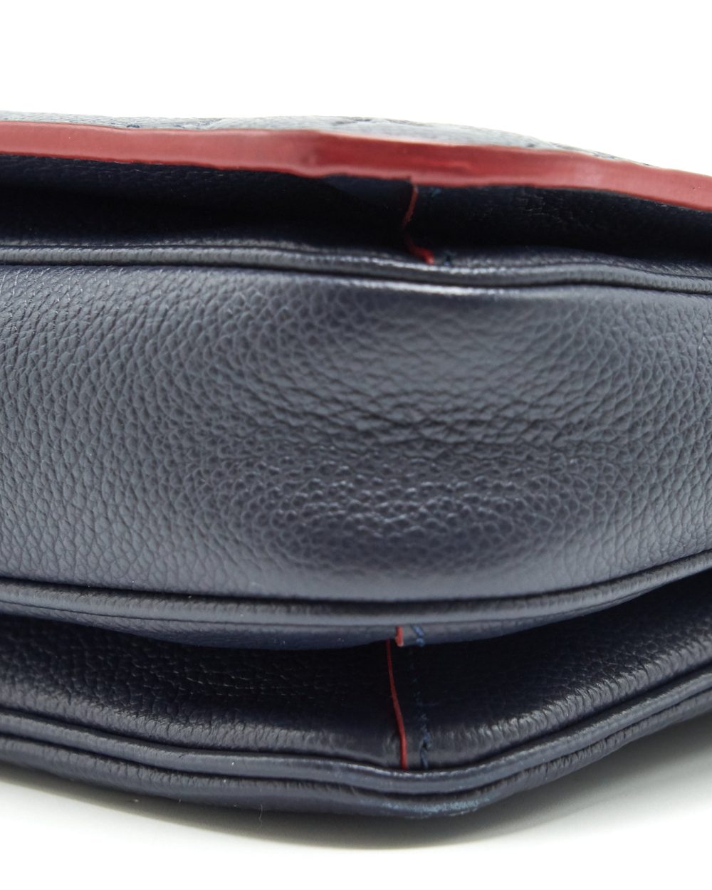 AAA Replica Louis Vuitton LV POCHETTE METIS MONOGRAM EMPREINTE LEATHER MARINE ROUGE