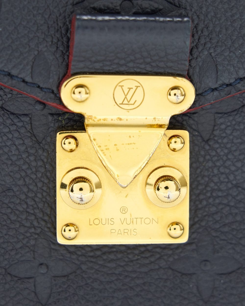 AAA Replica Louis Vuitton LV POCHETTE METIS MONOGRAM EMPREINTE LEATHER MARINE ROUGE
