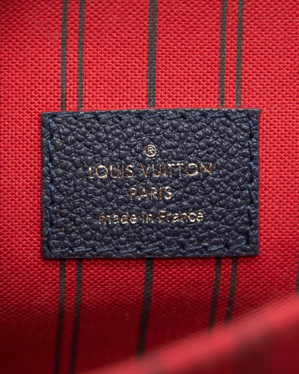 AAA Replica Louis Vuitton LV POCHETTE METIS MONOGRAM EMPREINTE LEATHER MARINE ROUGE