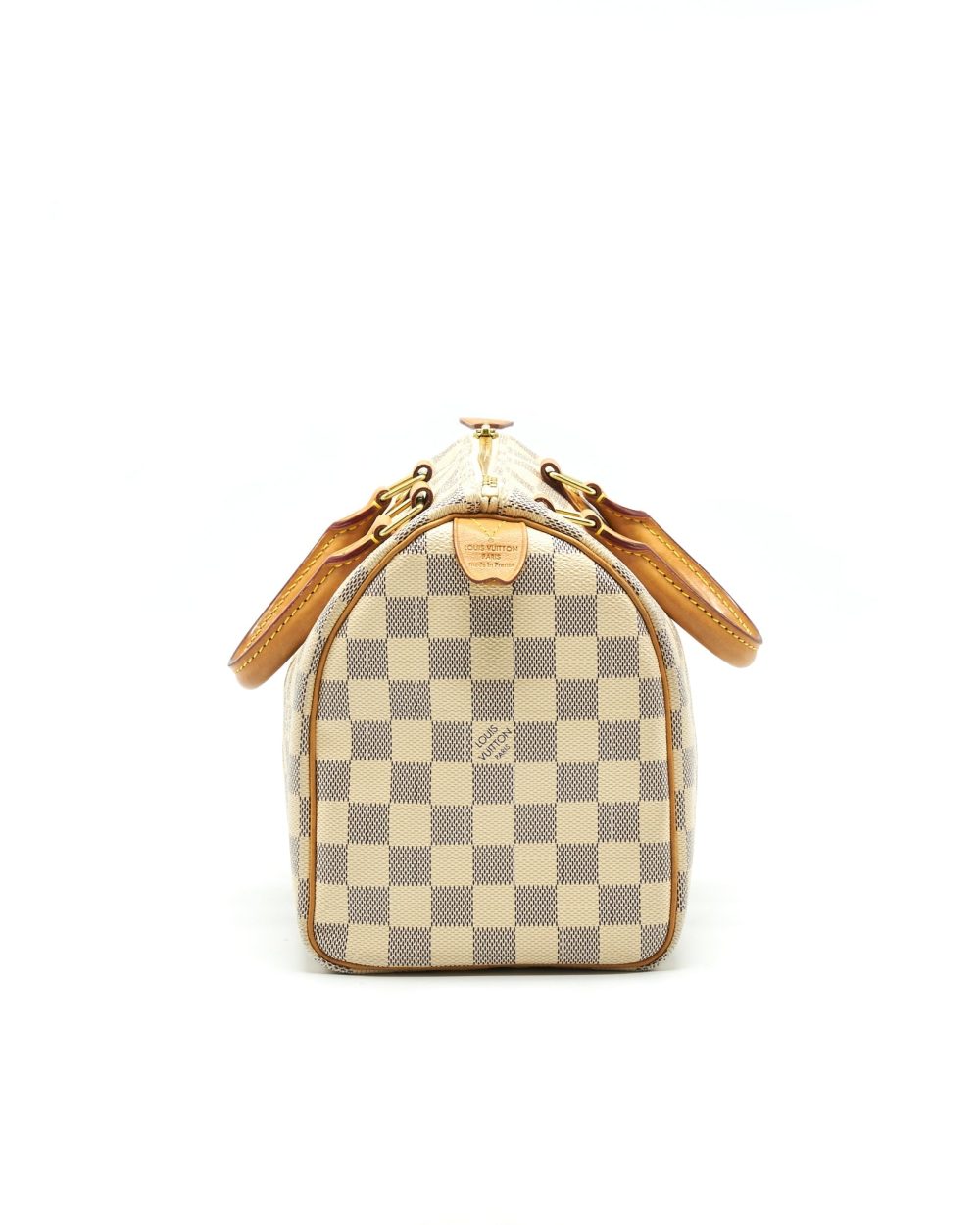 AAA Replica Louis Vuitton LV SPEEDY 25 DAMIER AZUR CANVAS HANDBAG