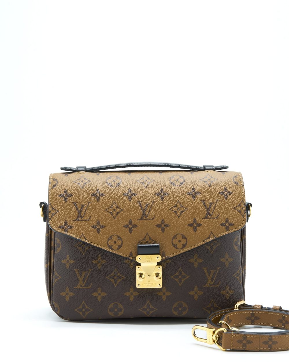 AAA Replica Louis Vuitton LV POCHETTE METIS MONOGRAM REVERSE CANVAS GHW