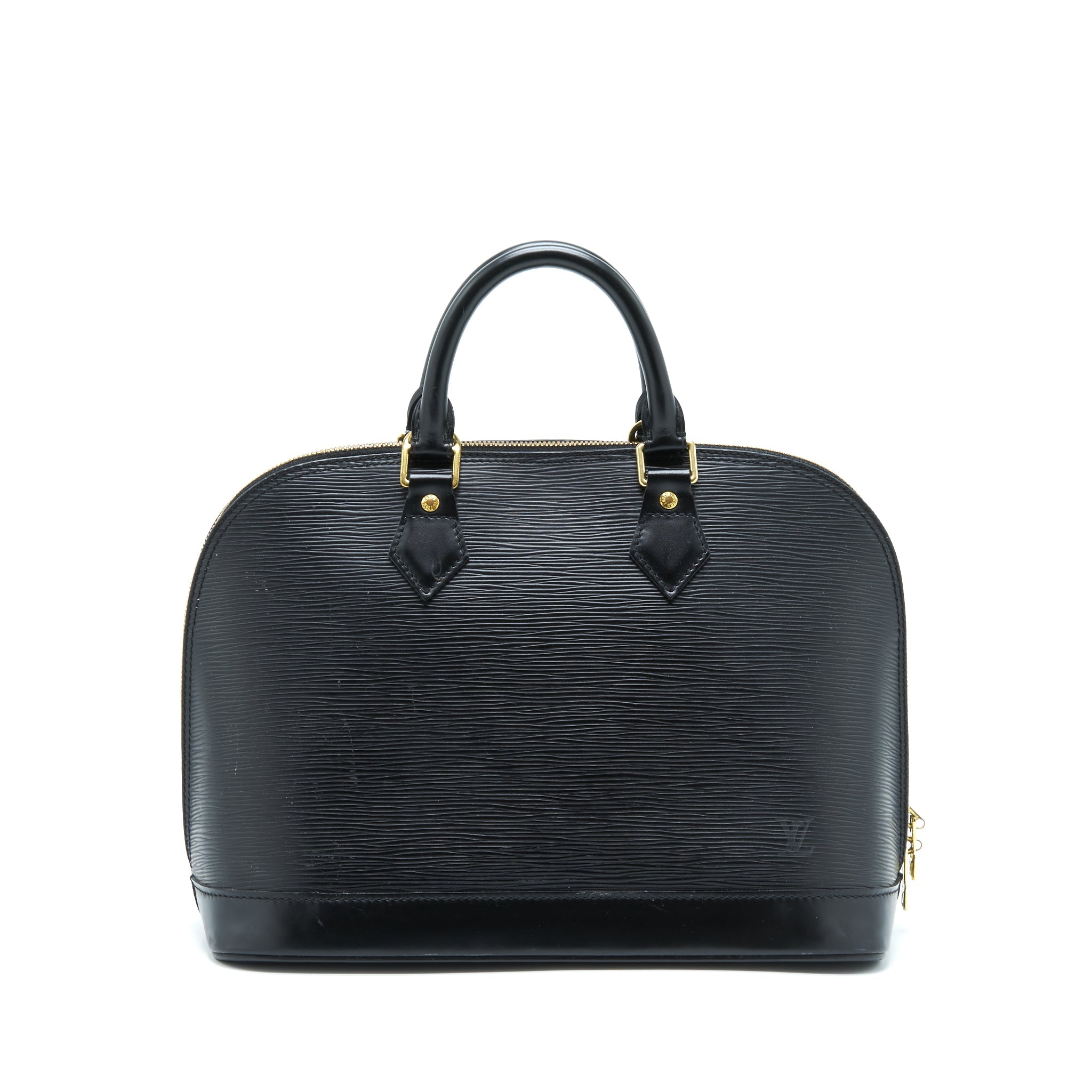 AAA Replica Louis Vuitton LV ALMA BAG EPI BLACK GHW