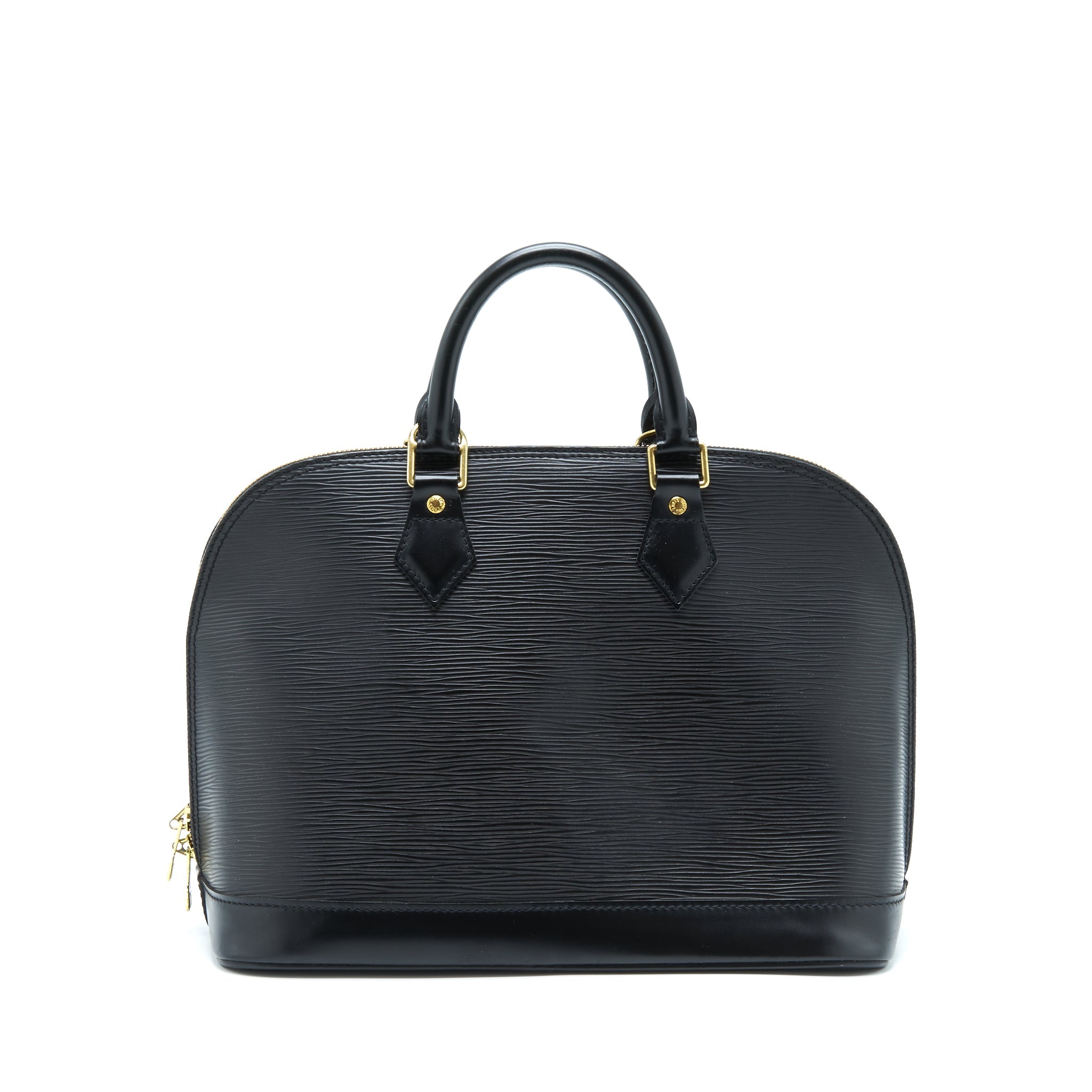 AAA Replica Louis Vuitton LV ALMA BAG EPI BLACK GHW