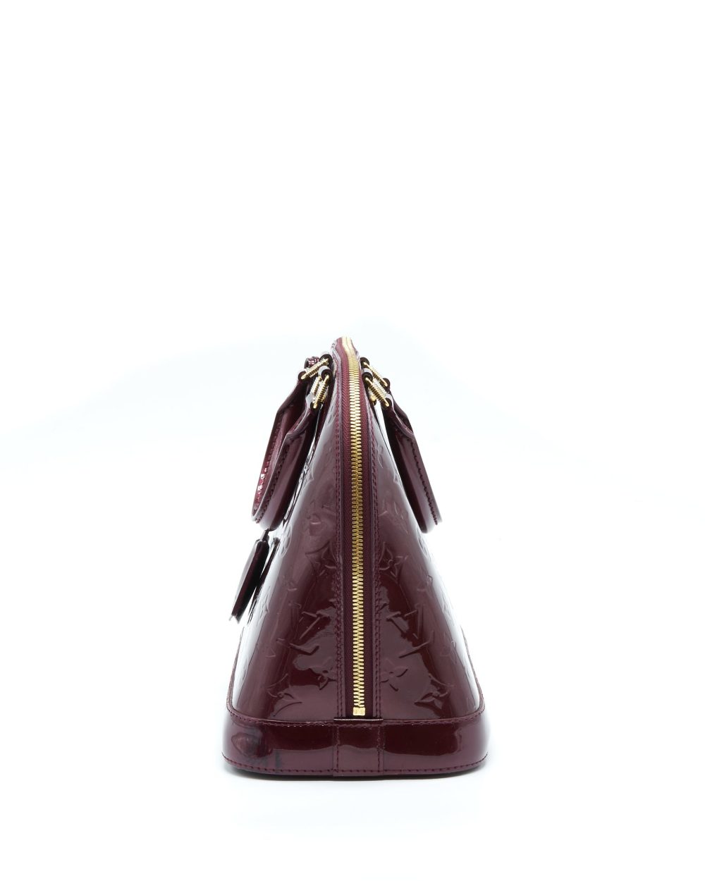 AAA Replica Louis Vuitton LV ALMA PM PATENT AMARANTE GHW