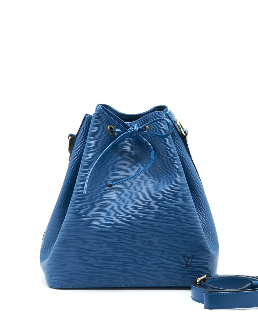 AAA Replica Louis Vuitton LV VINTAGE PETITE NOE EPI BLUE GHW
