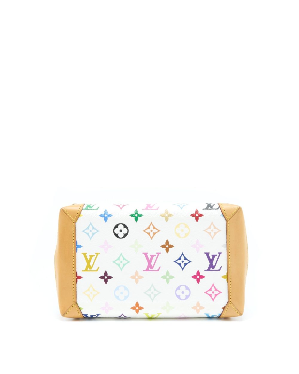 AAA Replica Louis Vuitton LV VINTAGE TOTE BAG WHITE/MULTICOLOUR GHW