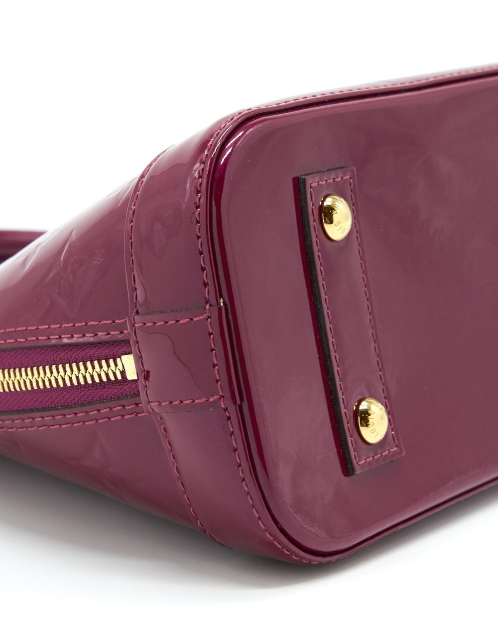 AAA Replica Louis Vuitton LV ALMA BB PATENT PURPLE GHW