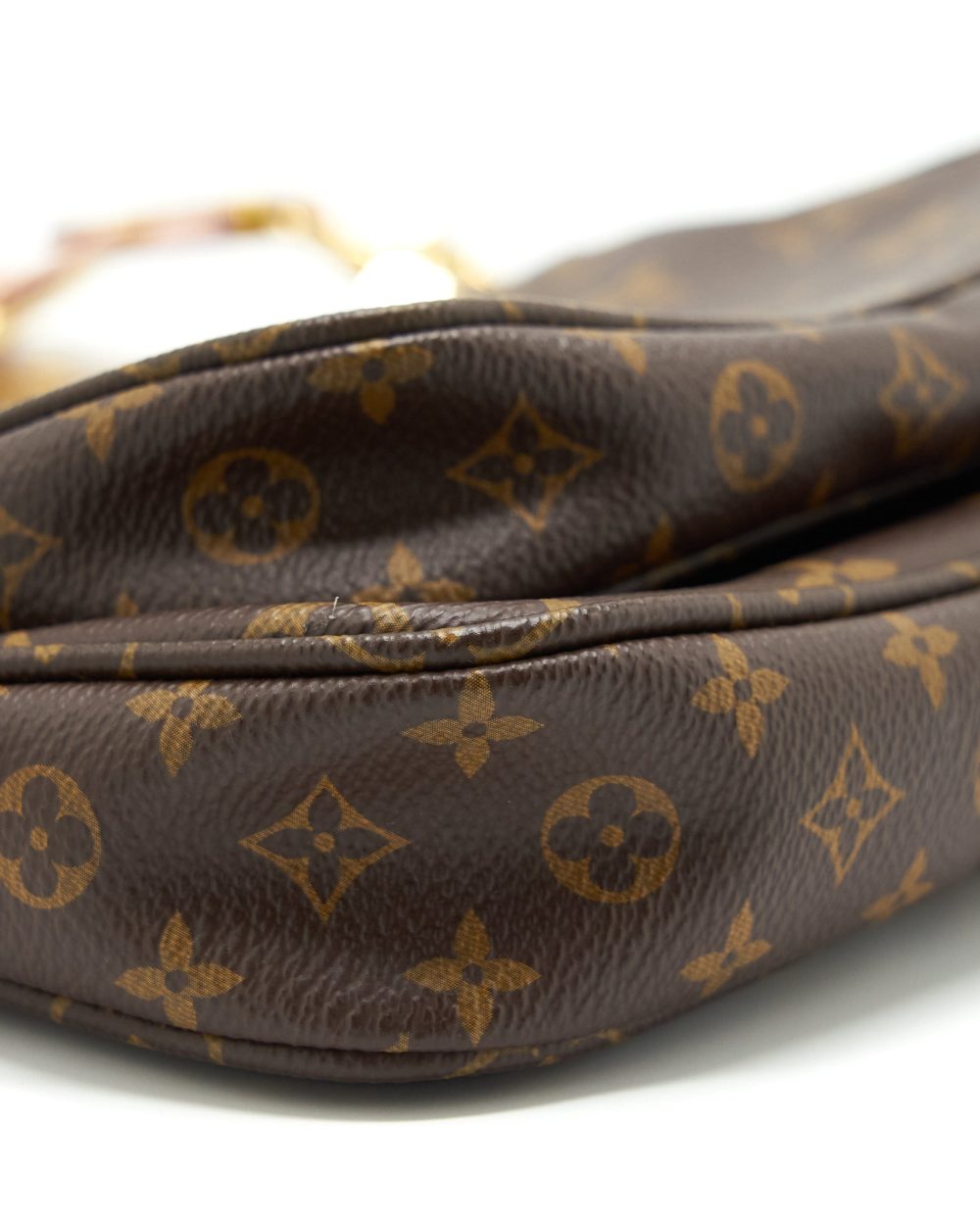 AAA Replica Louis Vuitton LV MULTI POCHETTE ACCESSORIES ROSE CLAIR MONOGRAM CANVAS GHW