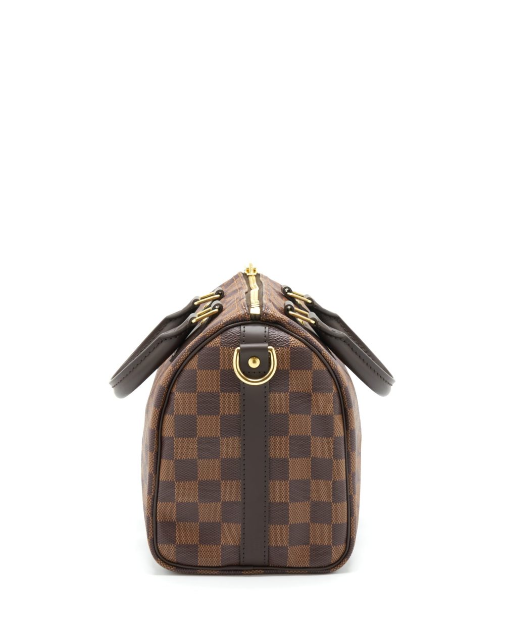 AAA Replica Louis Vuitton LV SPEEDY BANDOULIERE 25 DAMIER EBENE CANVAS GHW