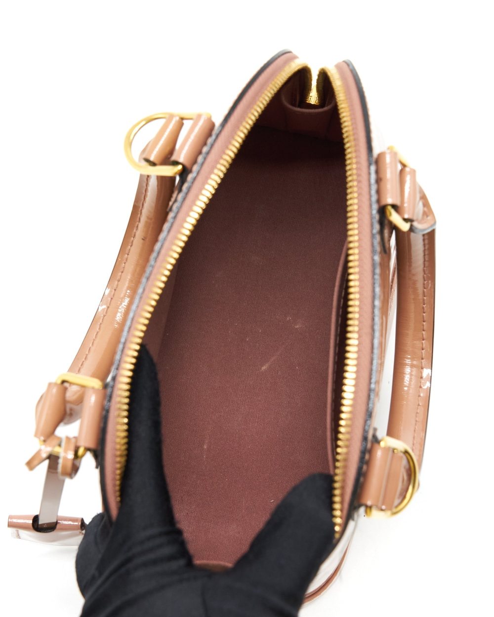 AAA Replica Louis Vuitton LV ALMA BB PATENT PINK GHW