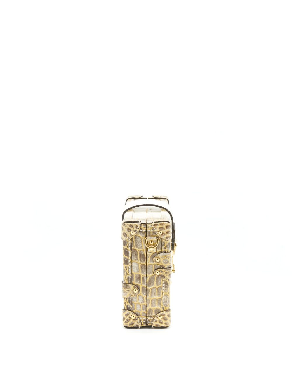 AAA Replica Louis Vuitton LV PETITE MALLE NILOTICUS CROCODILE WHITE GHW