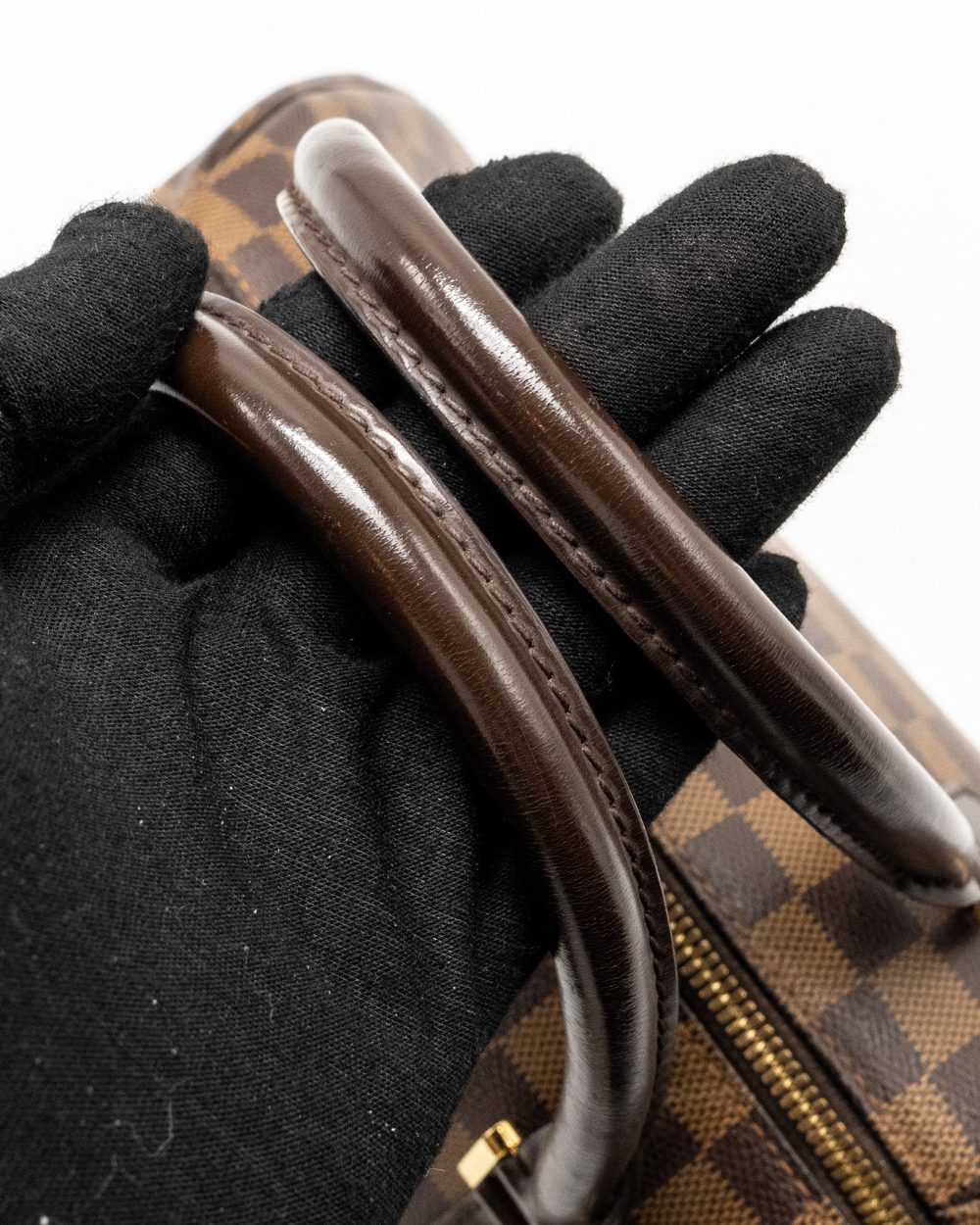 AAA Replica Louis Vuitton LV RIBERA MM TOTE DAMIER EBENE CANVAS GHW
