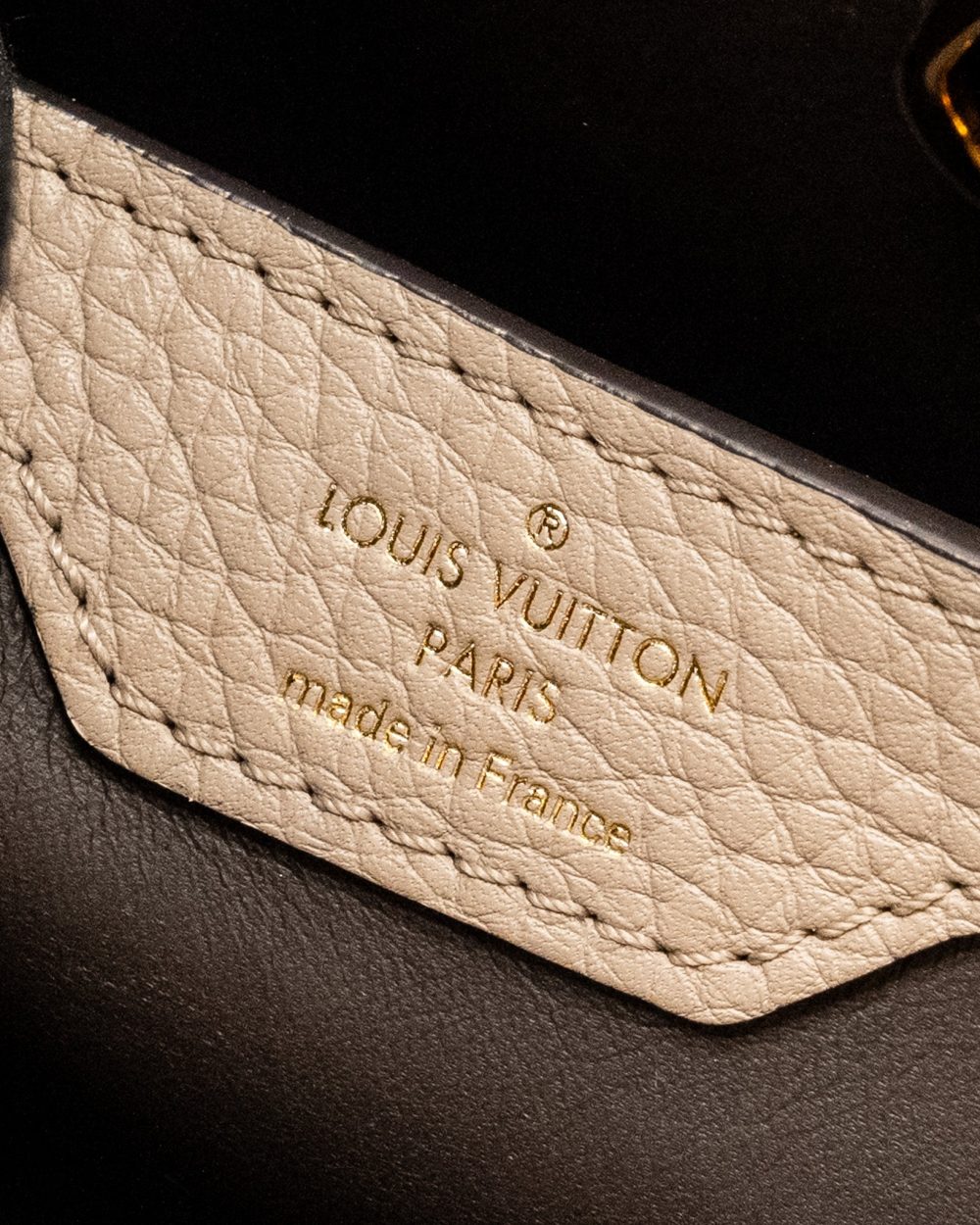 AAA Replica Louis Vuitton LV CAPUCINES PM CALFSKIN GREY GHW