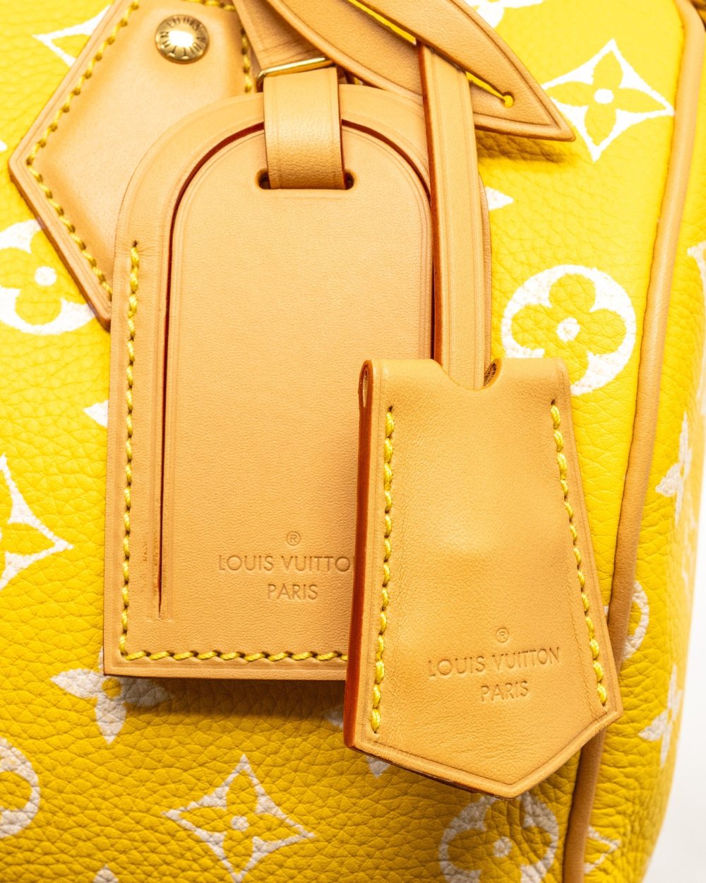 AAA Replica Louis Vuitton LV SPEEDY P9 BANDOULIÈRE 25 MONOGRAM SOFT CALFSKIN JAUNE MAT GHW