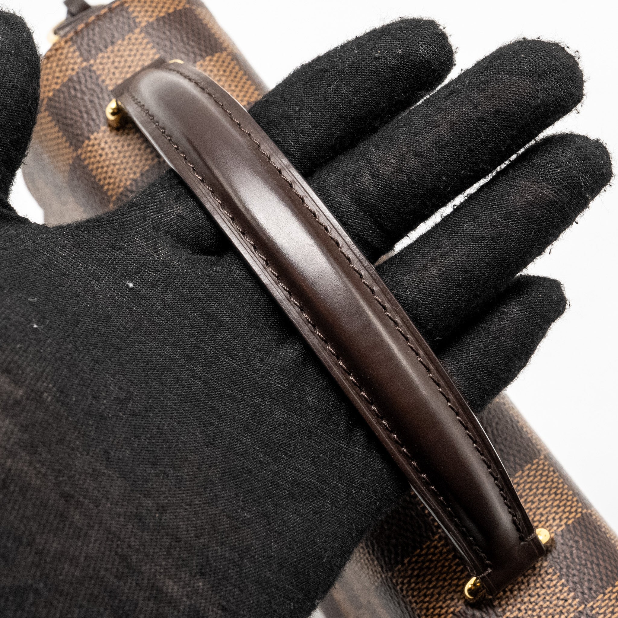 AAA Replica Louis Vuitton LV CROISETTE DAMIER EBENE GHW