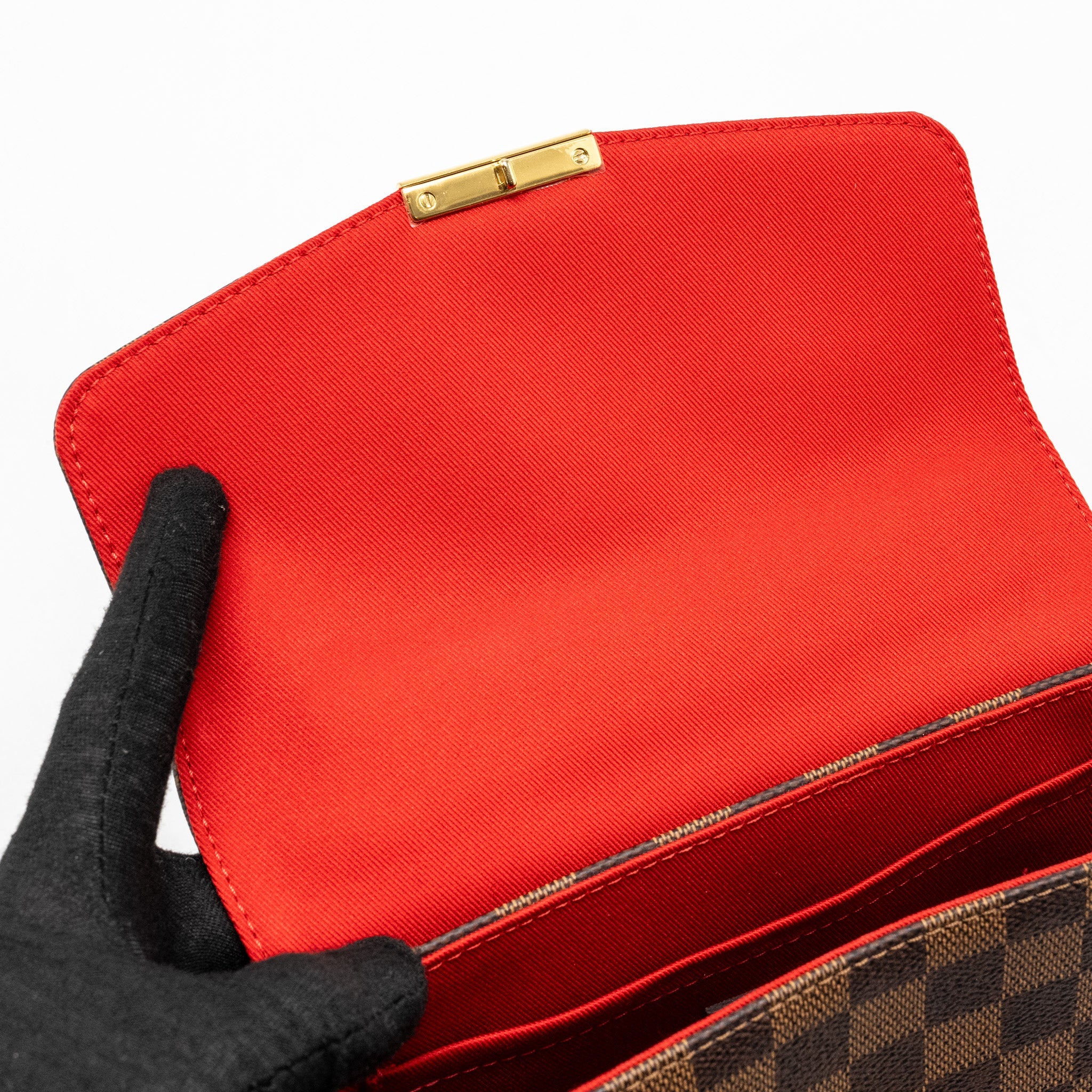 AAA Replica Louis Vuitton LV CROISETTE DAMIER EBENE GHW