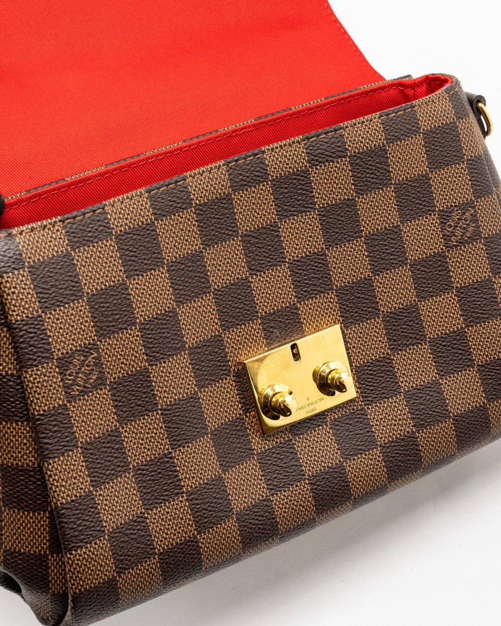AAA Replica Louis Vuitton LV CROISETTE DAMIER EBENE GHW
