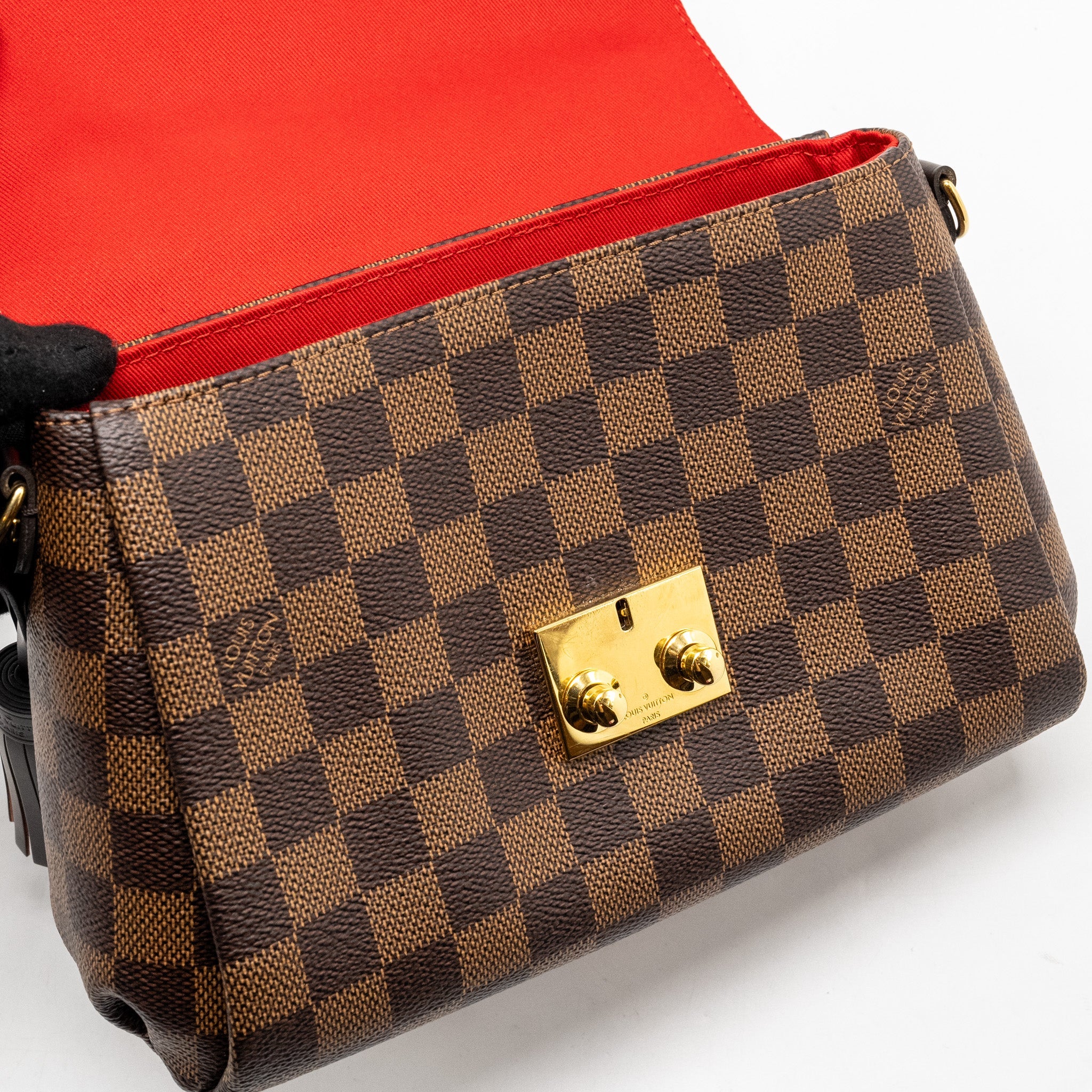 AAA Replica Louis Vuitton LV CROISETTE DAMIER EBENE GHW