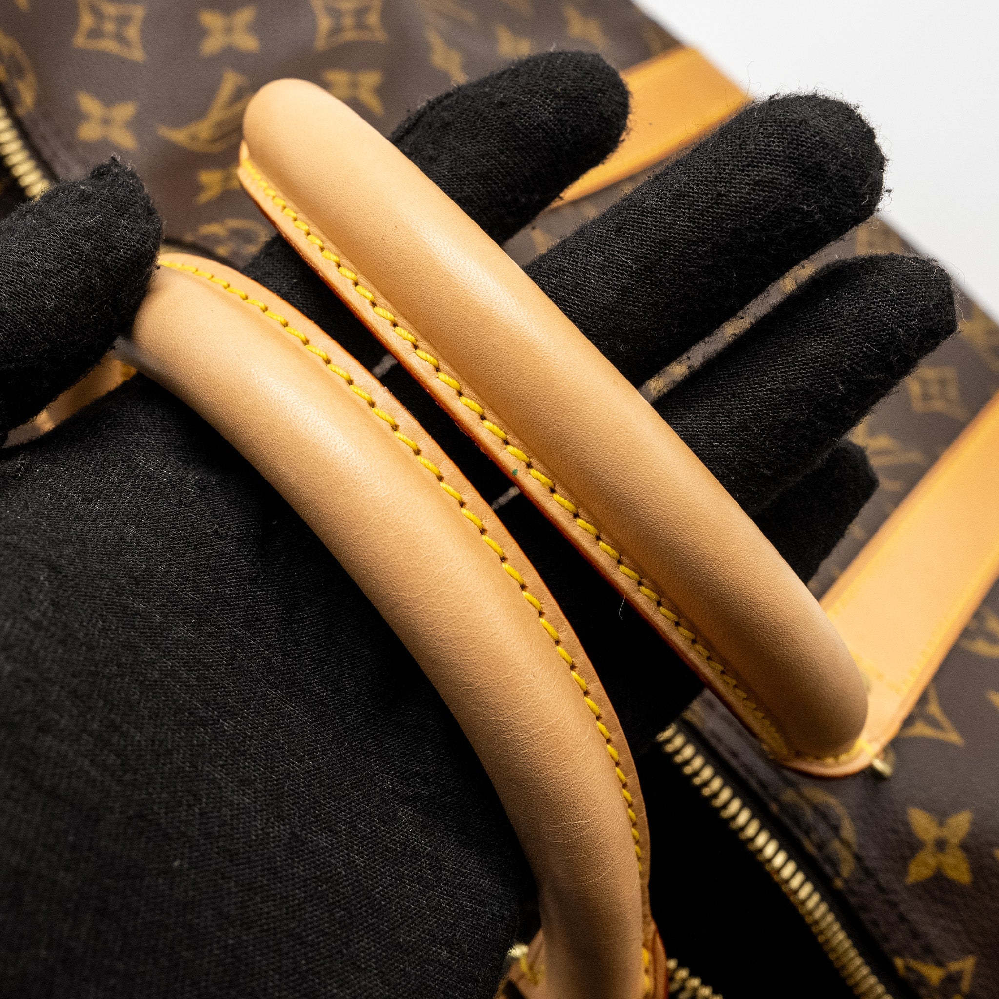 AAA Replica Louis Vuitton LV KEEPALL 50 BANDOULIRE MONOGRAM CANVAS GHW