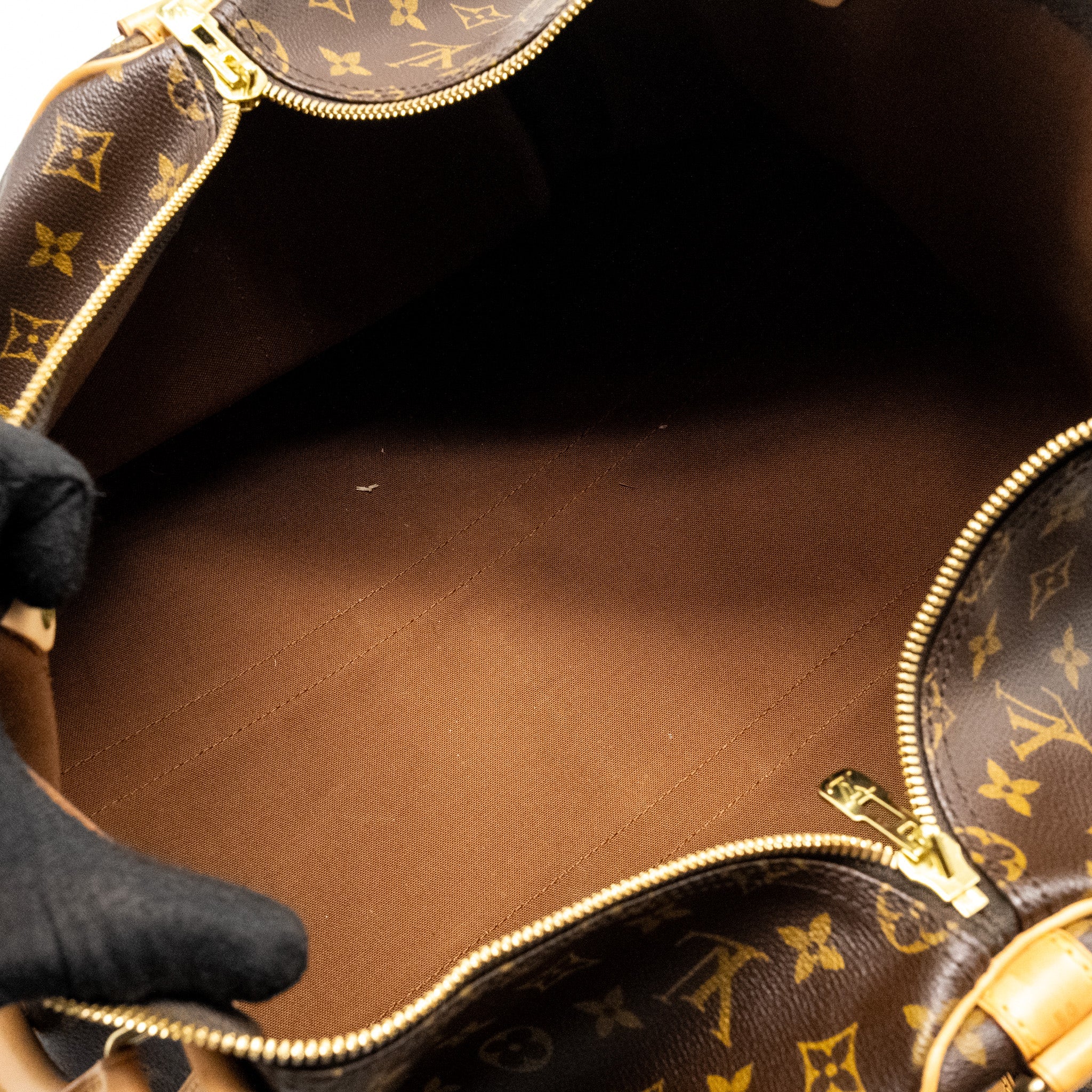 AAA Replica Louis Vuitton LV KEEPALL 50 BANDOULIRE MONOGRAM CANVAS GHW