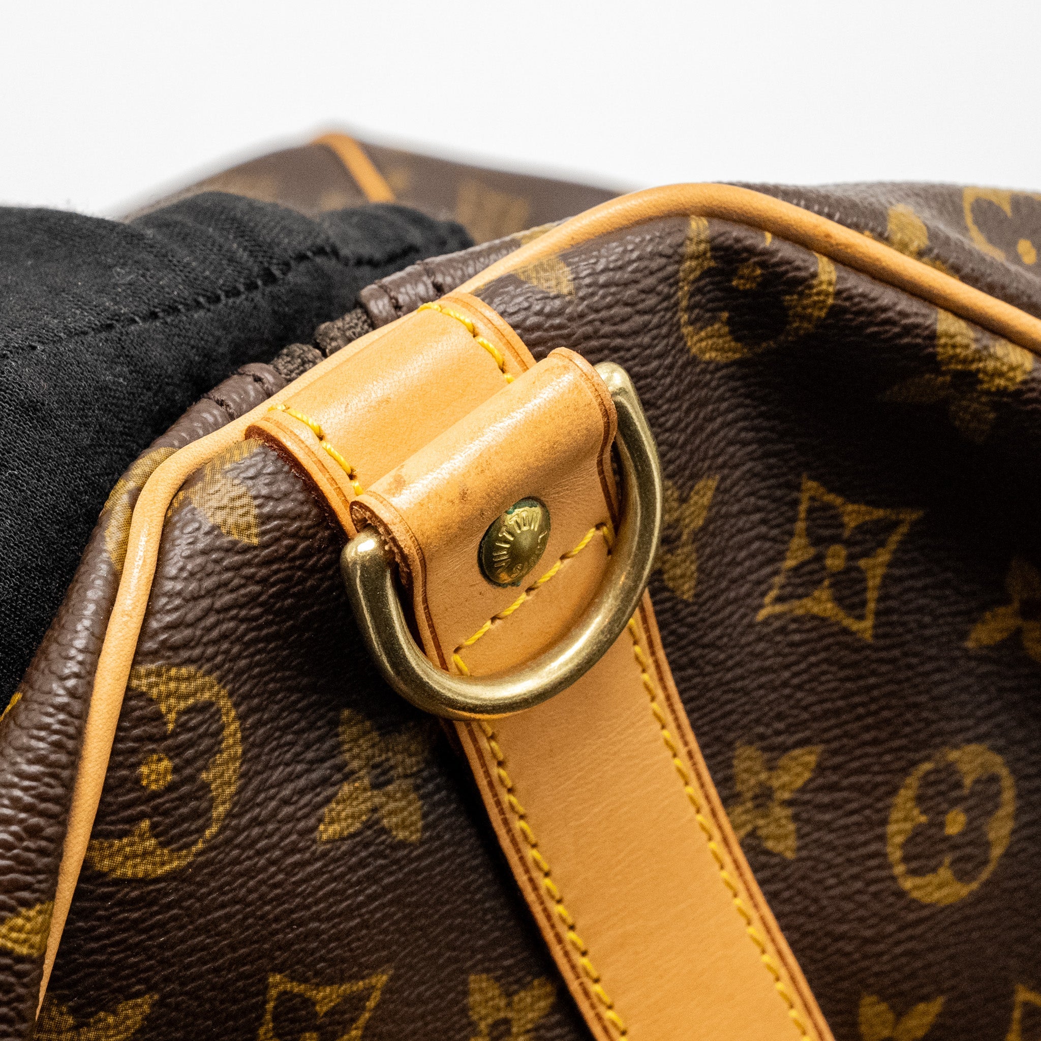 AAA Replica Louis Vuitton LV KEEPALL 50 BANDOULIRE MONOGRAM CANVAS GHW
