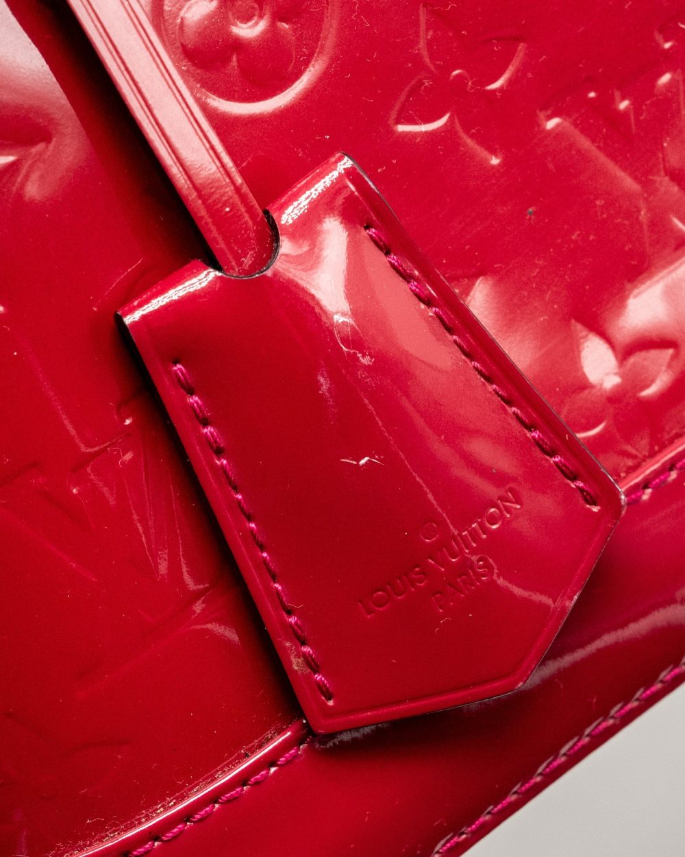 AAA Replica Louis Vuitton LV ALMA BB PATENT RED GHW