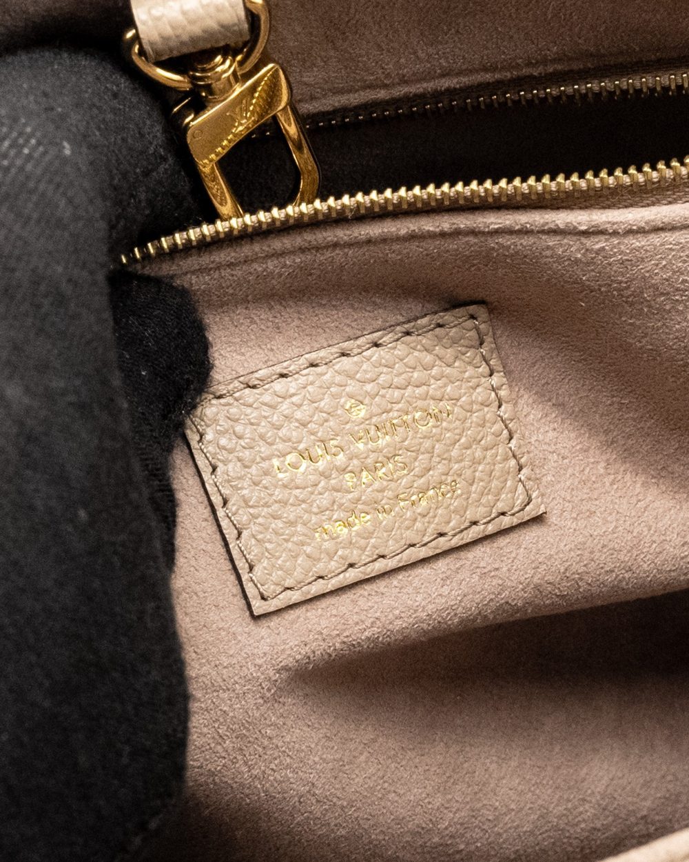 AAA Replica Louis Vuitton LV ONTHEGO PM BICOLOUR MONOGRAM EMPREINTE LEATHER TOURTERELLE/CREME GHW