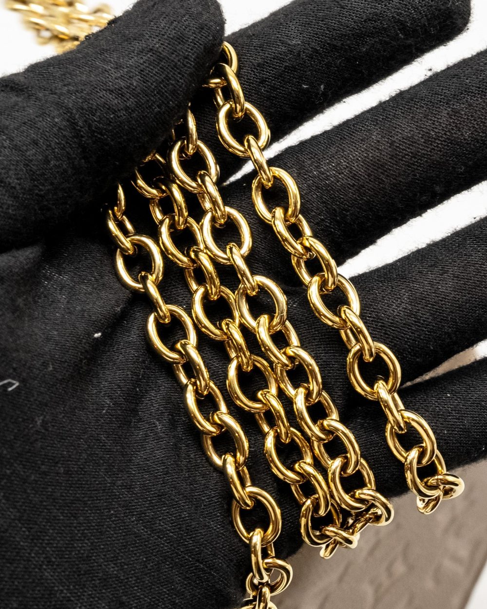 AAA Replica Louis Vuitton LV VAVIN CHAIN WALLET MONOGRAM EMPREINTE GREY GHW
