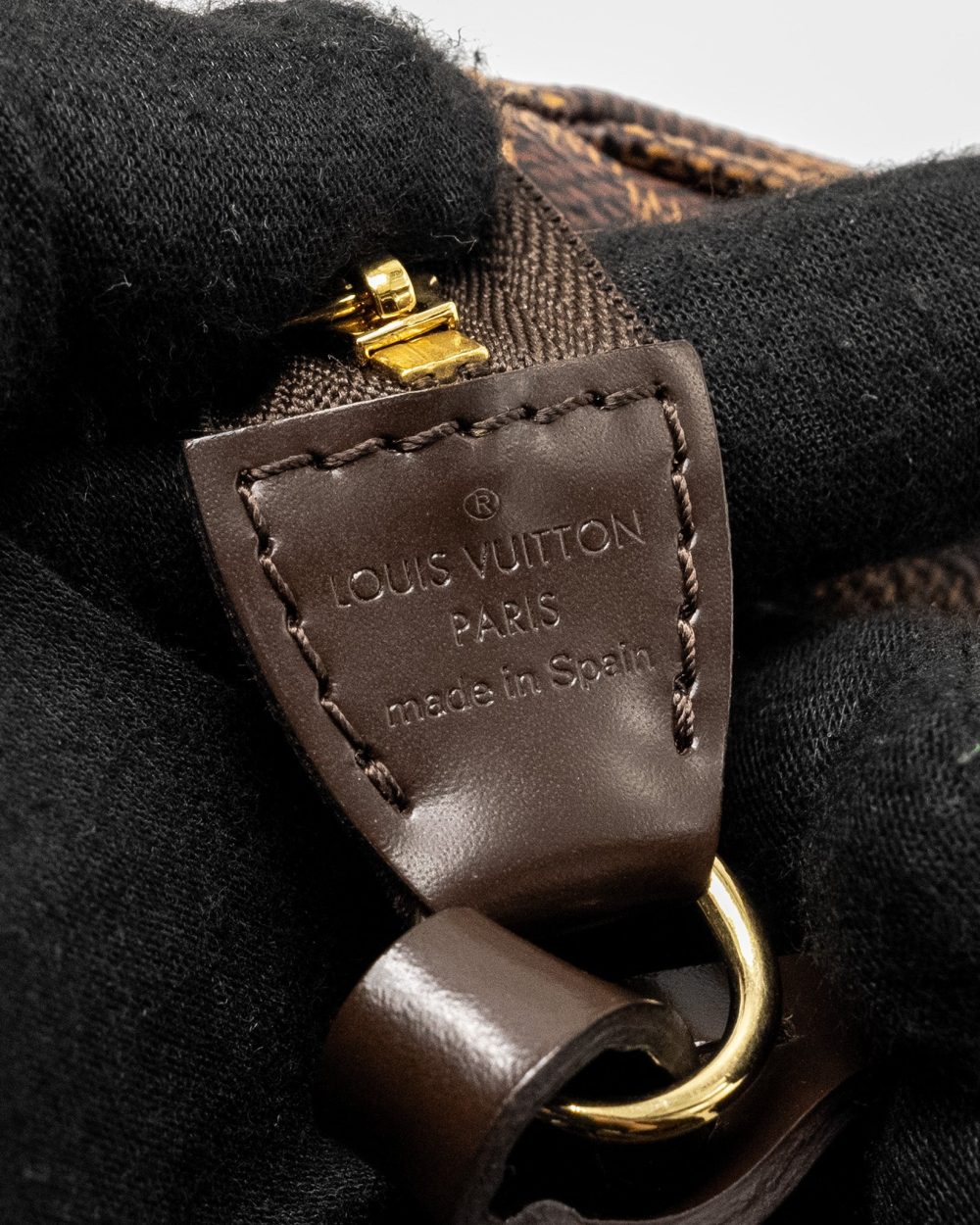AAA Replica Louis Vuitton LV POCHETTE ACCESSOIRES DAMIER EBENE CANVAS GHW
