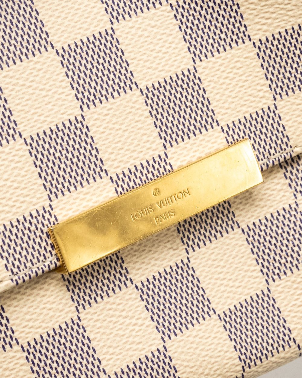 AAA Replica Louis Vuitton LV FAVORITE MM DAMIER AZUR CANVAS GHW