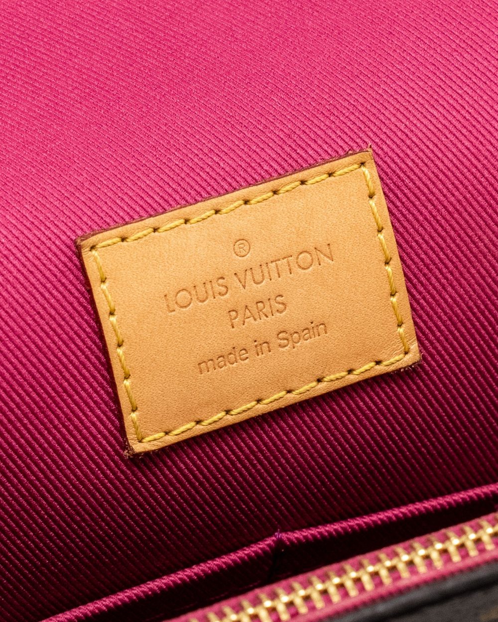 AAA Replica Louis Vuitton LV CLUNY BB MONOGRAM CANVAS WITH PINK STRAP GHW