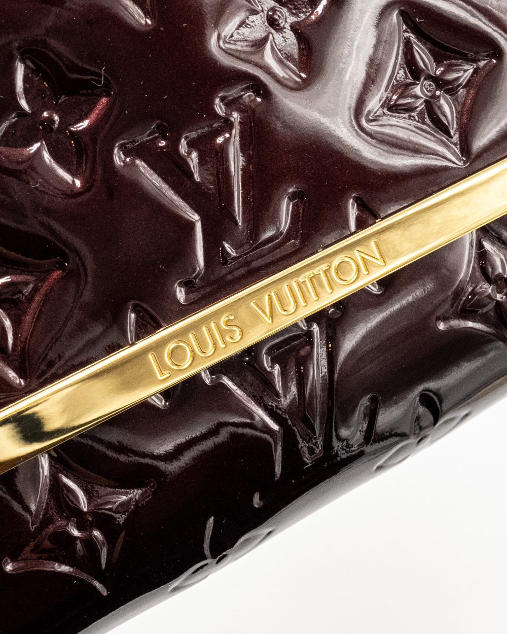 AAA Replica Louis Vuitton LV ROSSMORE MM MONOGRAM VERNIS AMARANTE GHW
